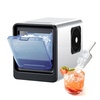 image:imageVEVOR Countertop Ice Maker 9 Cubes Ready in 6 Mins 33lbs in 24Hrs SelfCleaning Portable Ice Maker with Ice Scoop and Basket Ice Machine with 2 Sizes Bullet Ice for Home Kitchen Office Bar PartyBlack