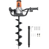 image:imageVEVOR Electric Post Hole Digger 571 in Auger Bit with 1500W Powerful Motor 140 RPM Alloy Steel Earth Auger Drill Bit with 1024 in Extension Rod for Post Hole Digging Drilling amp Tree Planting