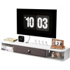 image:imageVEVOR Floating TV Stand 47 Wall Mounted TV Console Modern Floating Entertainment Center Under TV Shelf with Storage Cabinet for Bedroom amp Living Room WhiteWhite