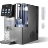image:imageVEVOR Ice Maker Water Filter Dispenser 4in1 Countertop Ice Making Machine with Room Temperature Hot amp Cold Water 6Stage RO Filter  Mineralization Filter MultiFunctional for Home Office PartyWater Dispenser Ice Maker