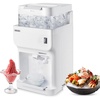 image:imageVEVOR Ice Shaver Machine Electric Snow Cone Machine 265 LBSH Shaved Ice Machine 250W Ice Crusher Triple Blades Tabletop Shaved Ice Maker with Adjustable Fineness for Home and Commercial UseWhite