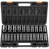 image:imageVEVOR Impact Socket Set 12 Inches 26 Piece Deep Sockets 6Point Rugged Construction CrV 12 Inches Drive Socket Set Impact Metric 10mm  36mm with a Storage Cage12 26PCS