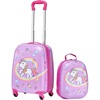 image:imageVEVOR Kids Luggage Set 2 Piece 18 Inch Hardside Rolling Wheels Suitcase with HardShell Backpack Unicorn Kids Carry on Luggage Set Holiday Birthday Gift for Girls amp Boys Airline ApprovedUnicorn