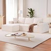 image:imageVEVOR Modular Sectional Sofa Modern 5Seater Modular Sofa with Hidden Storage Customizable Cloud Sectional Couch Solid Wood Frame Upholstered Comfy Couch for Living Room Bedroom BeigeBeige