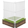 image:imageVEVOR Outdoor Privacy Screens 50 W x 50 H Air Conditioner Fence Pool Equipment Enclosure Horizontal Vinyl Privacy Fence Perfect to Enclose Trash Can and AC Units 2PanelWhite