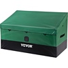 image:imageVEVOR Outdoor Storage Box 230 Gallon Waterproof PE Tarpaulin Deck Box wGalvanized Frame AllWeather Protection amp Portable for Camping Garden Poolside and Yard Black amp Green150gal