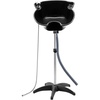 image:imageVEVOR Portable Shampoo Bowl Shampoo Sink for Washing Hair with Electric Pump Includes 2 Buckets 2 Showerheads Drain Hose Height and Angle Adjustable Portable Wash Bowl for Home Salon Use BlackHair sink wshower headUpgraded version