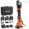 image:imageVEVOR Press Tool Kit 18V Electric Pipe Crimping Tool for 12 34 1 Copper Tubes 24KN Press Tool Compatible with ProPress  with 3 VUS Jaws 2pcs 2AH Batteries Fast Charger amp Carrying Case3 VPF Jaws