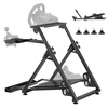 image:imageVEVOR Racing Wheel Stand HeavyDuty Simulator Cockpit Steering Wheel Stand Fit Logitech G25 G27 G29 G920 G923 Thrustmaster T300RS TX F458 T500RS T3PAPRO F1GT and CSR PedalsXshaped Pro