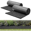 image:imageVEVOR Rubber Mulch Mat Roll 4 Rolls 120 x 45 in Recycled Rubber Permanent Mulch Edging Border NaturalLooking Flower Barrier with Stakes 05 in Thick Cuttable Garden Edgings for Landscaping2packs