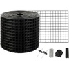 image:imageVEVOR Solar Panel Bird Guard 8inch x 98ft PVC Coated Wire Mesh Roll Kit with 100pcs Fasteners Critter Fence Pigeon Proofing Black6in x 50ft with 50pcs Fasteners 50pcs Tie Wires