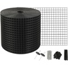 image:imageVEVOR Solar Panel Bird Guard 8inch x 98ft PVC Coated Wire Mesh Roll Kit with 100pcs Fasteners Critter Fence Pigeon Proofing Black6in x 98ft with 100pcs Fasteners  50pcs Tie Wires