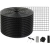 image:imageVEVOR Solar Panel Bird Guard 8inch x 98ft PVC Coated Wire Mesh Roll Kit with 100pcs Fasteners Critter Fence Pigeon Proofing Black8in x 100ft with 70pcs Fasteners 50pcs Tie Wires