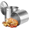 image:imageVEVOR Stainless Steel Stockpot 84 Quart Large Cooking Pots Cookware Sauce Pot with Basket Lid and Handle Heavy Duty Commercial Grade Stock Pot Sanding Treatment for Large Groups Events Silver100 Quarts