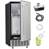 image:imageVEVOR Under Counter Ice Maker 80 LbsDay Stainless Steel Builtin Ice Makers Machine with Drain Pump Reversible Door 26lbs Storage Freestanding Ice Maker for Commercial Home Kitchen