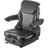 image:imageVEVOR Universal Forklift Seat Tractor Seat with Armrest amp Adjustable Backrest Shock Absorption Secure Micro Switch HighResilience PVC Mower Seat for Tractor Excavator Skid LoaderSuspension Seat