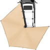 image:imageVEVOR Vehicle Awning 66x82 Roof Rack PullOut Sun Shade UV50 PU3000mm Retractable Weatherproof 4x4 Side Awning for SUV Outdoor Camping amp Overland Hardware Included wWaterproof Storage BagKhaki 270 15482ft Car Awning