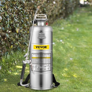 image:imageHappybuy 3 Gallon Stainless Steel Sprayer 20 Wand amp 3FT Reinforced Hose Hand Pump Sprayer with Pressure Gauge Safety Valve amp Adjustable Nozzle Weed Sprayers for Lawn Gardening amp Sanitizing35 Gallon