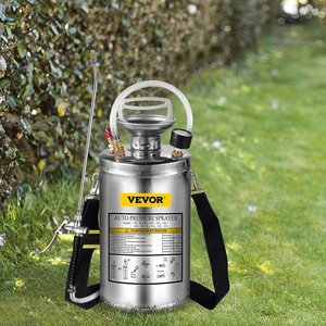 image:imageHappybuy 3 Gallon Stainless Steel Sprayer 20 Wand amp 3FT Reinforced Hose Hand Pump Sprayer with Pressure Gauge Safety Valve amp Adjustable Nozzle Weed Sprayers for Lawn Gardening amp Sanitizing15 Gallon