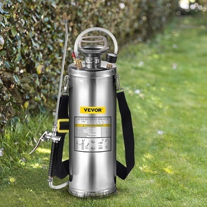 image:imageHappybuy 3 Gallon Stainless Steel Sprayer 20 Wand amp 3FT Reinforced Hose Hand Pump Sprayer with Pressure Gauge Safety Valve amp Adjustable Nozzle Weed Sprayers for Lawn Gardening amp Sanitizing3 Gallon