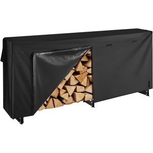 image:imageVEVOR 127FT Outdoor Firewood Rack with Cover 152x142x461in Heavy Duty Firewood Holder amp 600D Oxford Waterproof Cover for Fireplace Patio IndoorOutdoor Log Storage Rack for 34 Cord of Firewood84 FT
