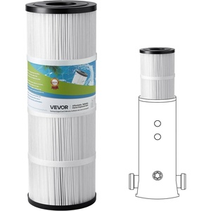 image:imageVEVOR 2026 PRO Cartridge Pool Filter Tank amp Element for Above Ground amp Inground Pools Large 320325Sq Ft Cleaner System Compatible WPumps 2 to 25 HP Up to 11769 GPH for Pools Up to 94150 GallonsElement Only