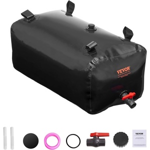 image:imageVEVOR 240L634 Gallon Water Storage Bladder Portable RV Water Tank 1000D PVC Collapsible Water Storage Containers Soft Water Storage Bag Water Bladder Fire Prevention Camping Emergency WaterBlack