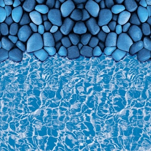 image:imageVEVOR 24ft Round Above Ground Pool Liner Unibead Pool Liners Standard Gauge 52inch Wall Height Designed for Steel Sided AboveGround Swimming PoolsOval