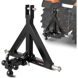 image:imageVEVOR 3 Point Hitch Receiver with 2 in Receiver 3pt Quick Hitch Attachment 3000 lbs Capacity Heavy Duty Tractor Tow Drawbar Adapter Compatible with Kubota Mahindra John Deere Massey FergusonWith Towing Ball