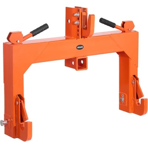 image:imageVEVOR 3Point Quick Hitch with 2 in Receiver 3000 Lbs Lift Capacity 3Pt Hitch with 5 Level Adjustable Bolt Adaptation to Category 1 amp 2 Tractor Heavy Duty 3 Point Attachments OrangeOrange