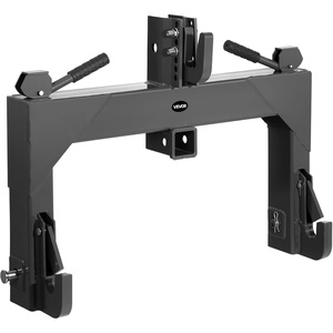 image:imageVEVOR 3Point Quick Hitch with 2 in Receiver 3000 Lbs Lift Capacity 3Pt Hitch with 5 Level Adjustable Bolt Adaptation to Category 1 amp 2 Tractor Heavy Duty 3 Point Attachments OrangeBlack