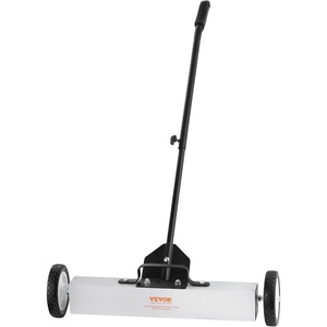 image:imageVEVOR 55Lbs Rolling Magnetic Sweeper with Wheels 36inch Large Magnet Pickup Lawn Sweeper with Telescoping Handle PushType Magnetic Pick Up Sweeper Easy Cleanup of Workshop Yard Garage24 inch
