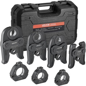 image:imageVEVOR 5PCS ProPress Pressing Kit for Standard Series Press Tools 4PCS Press Rings 12 34 1 114 amp R8 Actuator for ProPress Copper Pipes Compatible with 32KN Press Tools for 180 Operation32KNVMP 123411141122inch 3540R9 actuator