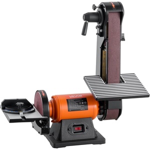 image:imageVEVOR 6 Disc Sander amp 2 x 42 Belt Sander 420W Professional Bench Belt Disc Sanders Combo with Multiple Angle Adjustments for DIY Woodworking Furniture Refinishing Knife Sharpening6 Disc  2 x 42 Belt Sander Combo