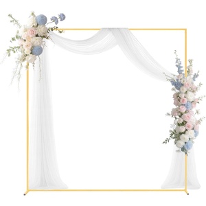 image:imageVEVOR Arch Backdrop Stand 6Ft 5Ft amp 4Ft Set of 3 Balloon Metal Arch Stand for Ceremony Gold Wedding Arch Backdrop Stand Fit for Birthday Party Baby Shower Graduations Holiday66ft