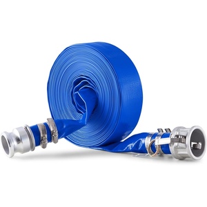 image:imageVEVOR Backwash Hose 15 in x 100 ft Blue PVC Hose with Clamps Camlock Aluminum Fittings Fit Various Pumps for Sewage Treatment Water Transportation and More Agricultural Purposes112 x 50 with connector