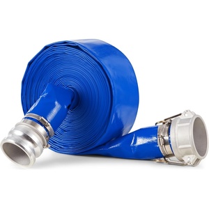 image:imageVEVOR Backwash Hose 15 in x 100 ft Blue PVC Hose with Clamps Camlock Aluminum Fittings Fit Various Pumps for Sewage Treatment Water Transportation and More Agricultural Purposes3 x 50 with connector
