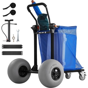 image:imageVEVOR Beach Dolly with Big Wheels for Sand 299 x 154 Cargo Deck w 12 Balloon Wheels 165LBS Loading Capacity Folding Sand Cart amp 27 to 447 Adjustable Height Heavy Duty Cart for Beach9808501100mm