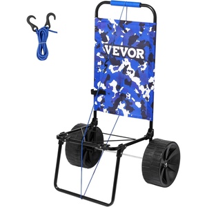 image:imageVEVOR Beach Dolly with Big Wheels for Sand 299 x 154 Cargo Deck w 12 Balloon Wheels 165LBS Loading Capacity Folding Sand Cart amp 27 to 447 Adjustable Height Heavy Duty Cart for Beach15 x 16 Cargo Deck  10 PE Solid Wheels