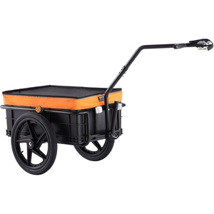 image:imageVEVOR Bike Cargo Trailer 88100160 lbs Load Capacity HeavyDuty Bicycle Wagon Cart Foldable Compact Storage with Universal Hitch88 Lbs