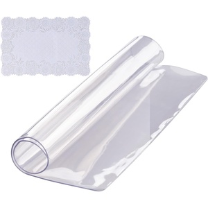 image:imageVEVOR Clear PVC Square Tablecloth 12 x 12 15mm Thick Waterproof Stain Resistant Durable Desk Coffee Table Dining Room Table36 x 36 Square