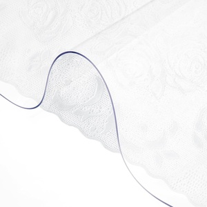 image:imageVEVOR Clear PVC Square Tablecloth 12 x 12 15mm Thick Waterproof Stain Resistant Durable Desk Coffee Table Dining Room Table36 x 60 Rectangular