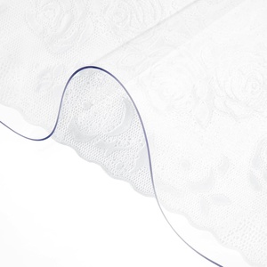 image:imageVEVOR Clear PVC Square Tablecloth 12 x 12 15mm Thick Waterproof Stain Resistant Durable Desk Coffee Table Dining Room Table60 x 24 Rectangular