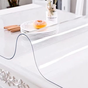image:imageVEVOR Clear PVC Square Tablecloth 12 x 12 15mm Thick Waterproof Stain Resistant Durable Desk Coffee Table Dining Room Table90 x 44 Rectangular