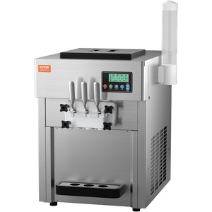 image:imageVEVOR Commercial Ice Cream Machine 21 QTH Soft Serve Ice Cream Maker with LCD Panel Auto Clean 3Flavor Precooling for Restaurant Snack Bar203 x 272 x 29 in