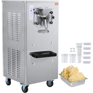 image:imageVEVOR Commercial Ice Cream Machine 2400w 1Flavor Hard Serve Ice Cream Maker 2025LH Yield 8L Stainless Steel Cylinder Digital Control Auto Clean Adjustable Texture for Restaurants Snack Bars