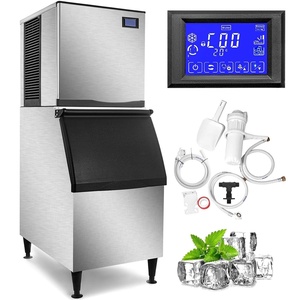 image:imageVEVOR Commercial Ice Maker Machine 110V 550LBS24H 350LBS Large Storage Ice Machine ETL Approved Advanced LCD Panel SECOP Compressor Air Cooled Quiet Operation Include Scoop amp Water Filter500LBS24H