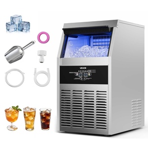 image:imageVEVOR Commercial Ice Maker Machine 130 lbs24h with 30 lbs Storage Capacity BuiltinFreestandingUnder Counter Stainless Steel Ice Maker with LED Display amp SelfCleaning for Home Bar Restaurant