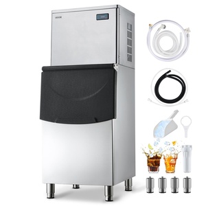 image:imageVEVOR Commercial Ice Maker Machine 450LBS24H IceMaking Machine with 250LBS Stainless Steel Storage Bin Auto SelfCleaning Ice Maker with Touchscreen for Bar Cafe Restaurant Business Commercial450