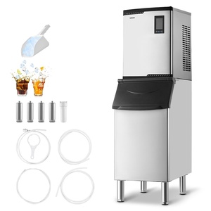 image:imageVEVOR Commercial Ice Maker Machine 450LBS24H IceMaking Machine with 250LBS Stainless Steel Storage Bin Auto SelfCleaning Ice Maker with Touchscreen for Bar Cafe Restaurant Business Commercial800